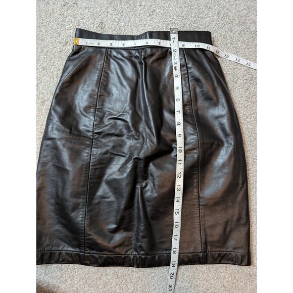 Vintage Wilsons Leather Mini Skirt - Classic Style - Picture 2 of 6